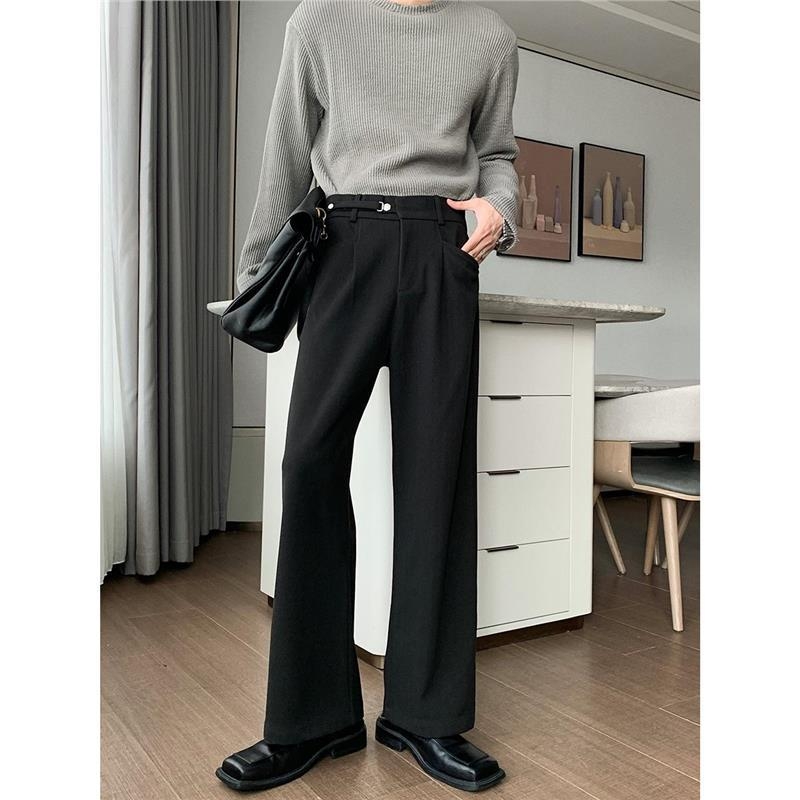 Muške hlače za proljeće i jesen, zimske casual hlače ravnog kroja, cleanfit, korejski stil