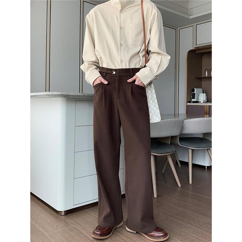 Muške hlače za proljeće i jesen, zimske casual hlače ravnog kroja, cleanfit, korejski stil
