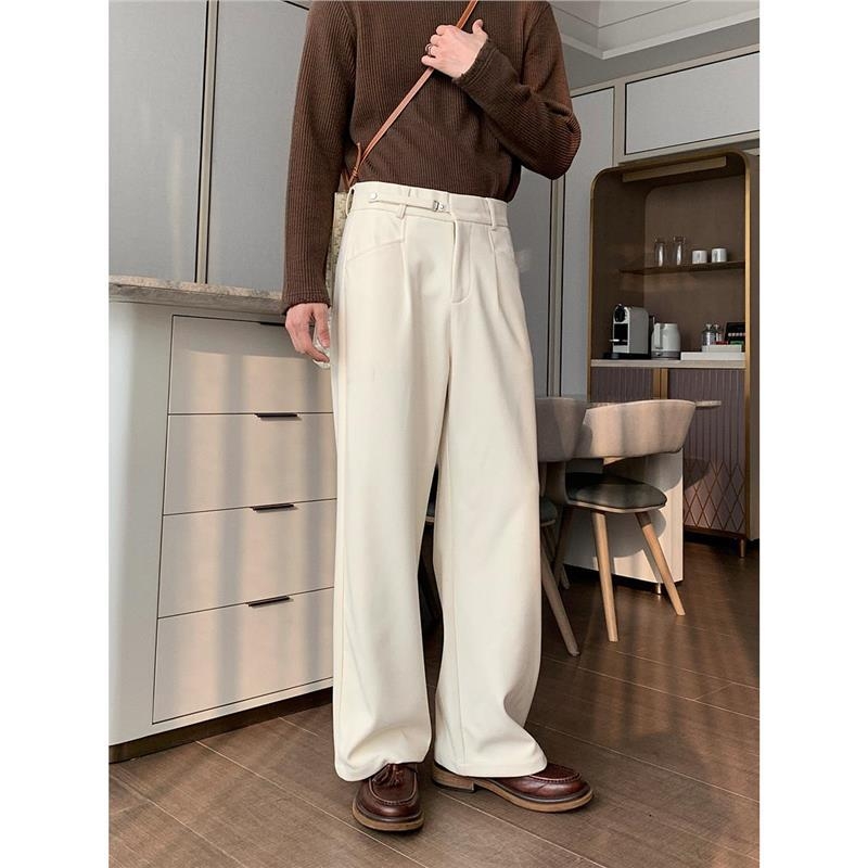 Muške hlače za proljeće i jesen, zimske casual hlače ravnog kroja, cleanfit, korejski stil