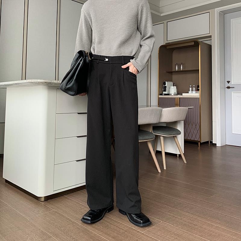 Muške hlače za proljeće i jesen, zimske casual hlače ravnog kroja, cleanfit, korejski stil