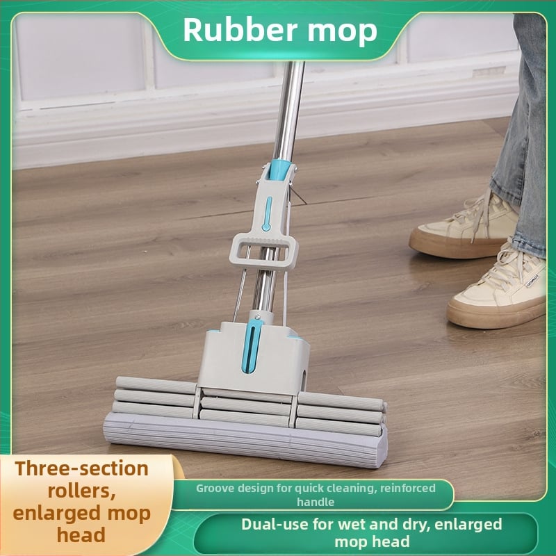 Glava mop-a za kućnu upotrebu s valjkom za iscijeđivanje, upijajućeg Chenille materijala