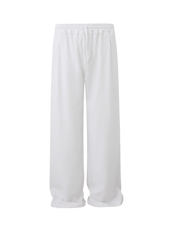 MYQ muške lanene casual hlače ravnog kroja, proljeće, opuštene široke nogavice, dugačke, korejski stil
