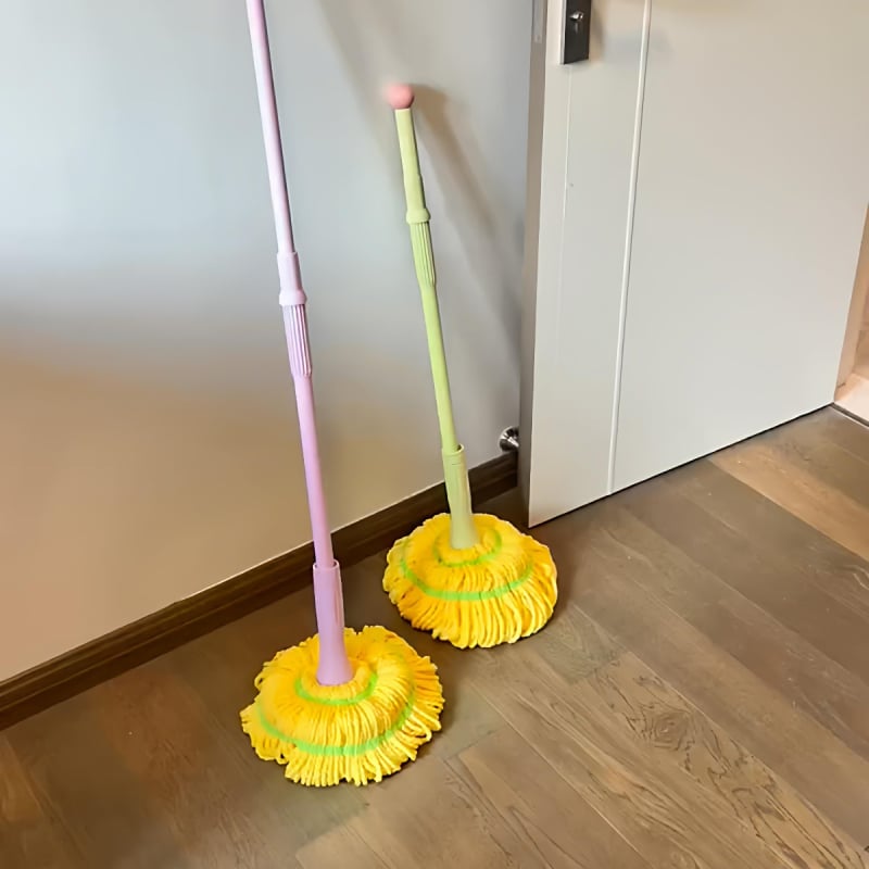 Mop s automatskim iscijeđivanjem, kućanski mop s velikom glavom, teleskopskim produženjem