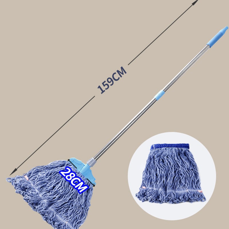 16×28 cm hrubý bavlnený mop s dlhým držadlom na čistenie kancelárií
