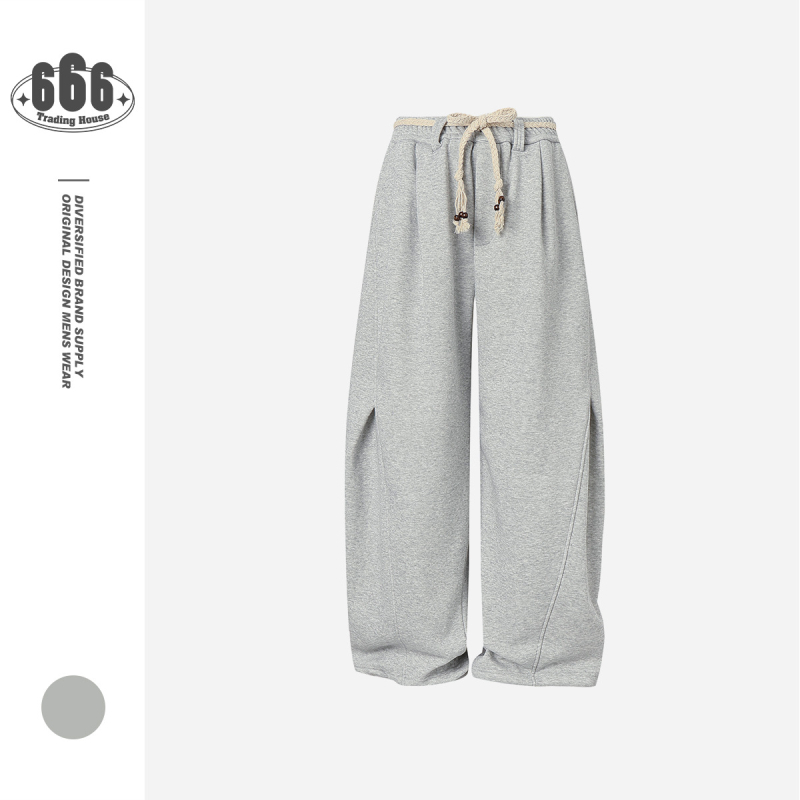 3Qmode Χειμερινά παντελόνια με fleece επένδυση, χαλαρή γραμμή, φαρδιά παντελόνια για άνδρες RK01