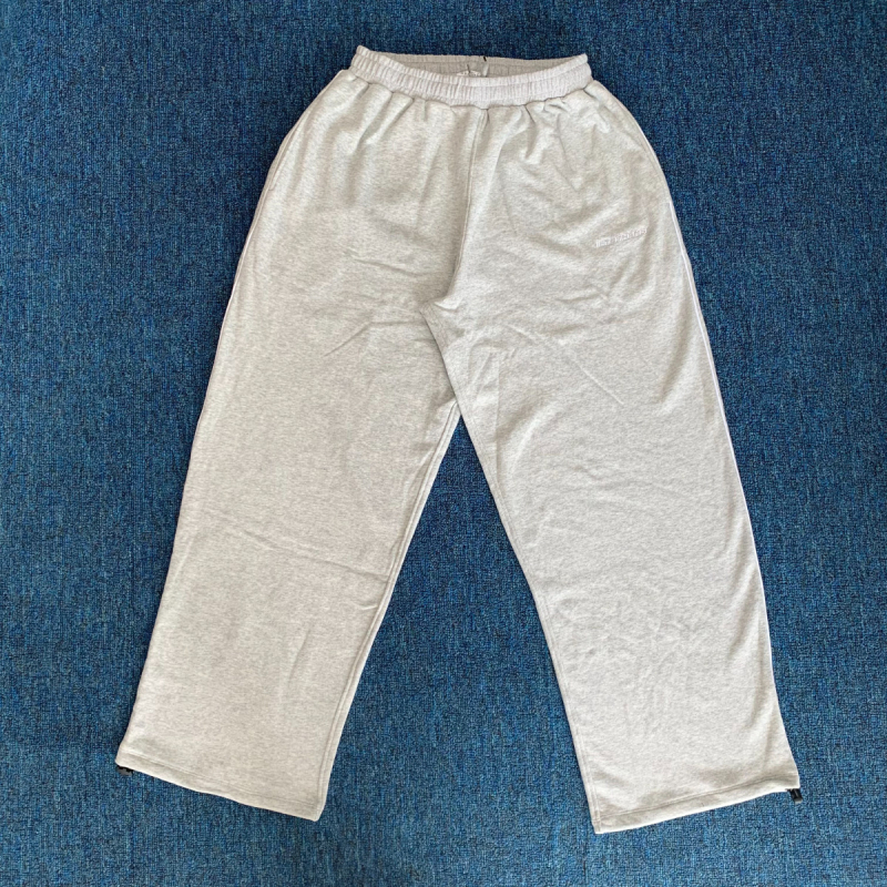 Mertra Mert-a307 Pletene terry hlače, široke nogavice i ravni kroj, zimski model 2024, elastičan pojas, udoban kroj, 100% pamuk, streetwear casual