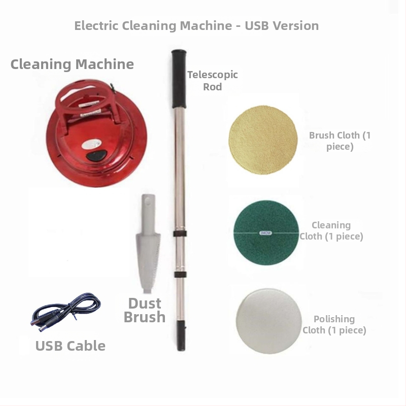 MD37 elektrický mop s USB nabíjaním, leštiaca čistiaca jednotka, mokré aj suché čistenie, ručne tlačený otáčavý čistič podláh