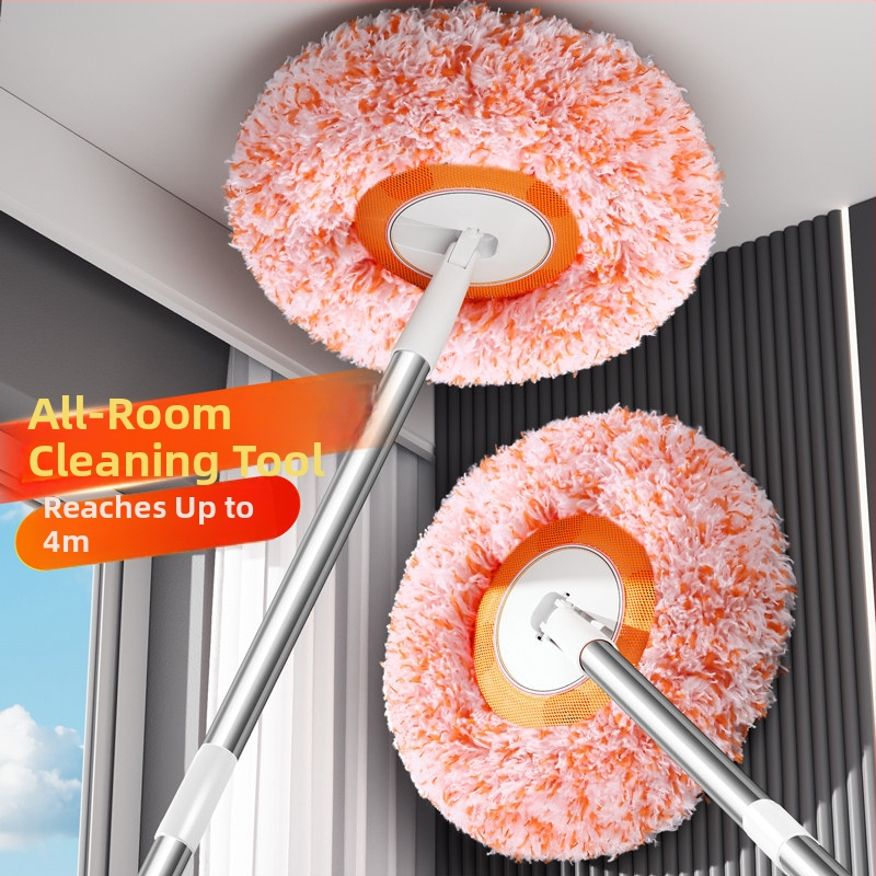 Teleskopická elektrostatická metla na prach pre čistenie stien a stropov