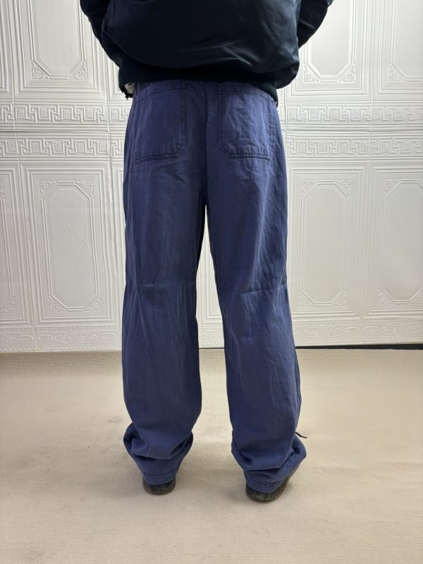 2025 Muške hlače u stilu vintage retro, izprane/distressed, širokog kroja, radno casual