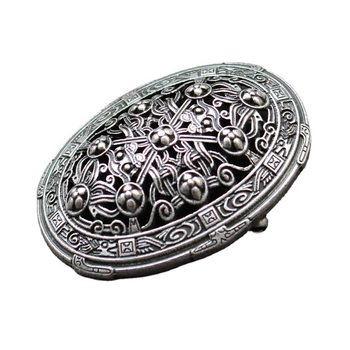 Severska Viking broš s kompasom - vintage metalni nakit