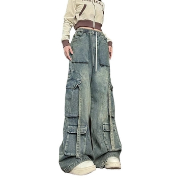 Vintage inspirirane denim hlače za muškarce i žene, ravne i široke krojeve, ljeto 2024