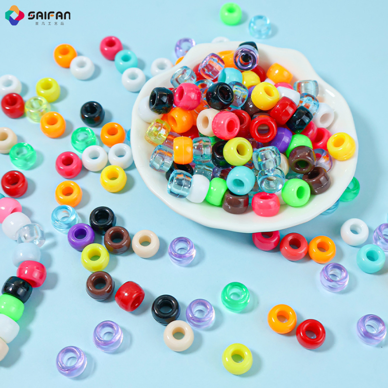 Prilagođeni DIY set za narukvicu s miješanim plastičnim perlama velikih rupa