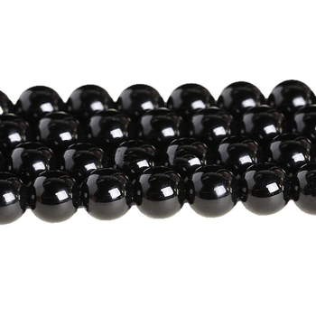 8 mm prirodno crne agat kuglice za DIY nakit — za izradu ogrlice i narukvice