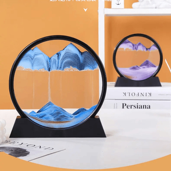 Skandinavski 3D prikaz tekućeg pijeska za stol – dekorativna figura s pijeskom, elegantan poklon za njega i nju