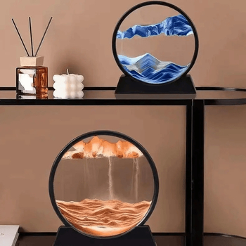 Skandinavski 3D prikaz tekućeg pijeska za stol – dekorativna figura s pijeskom, elegantan poklon za njega i nju