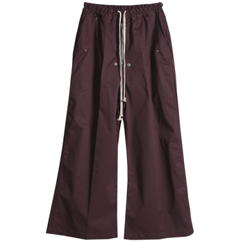 Muške jesenske casual hlače u boji pig liver purple, s zatvaračem na zip, s mikro‑flare krojem