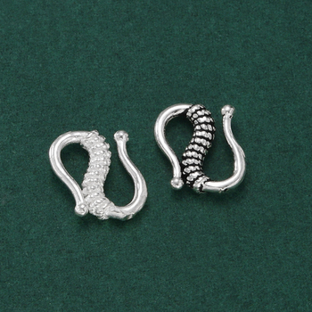 S925 srebro – S-oblika spojka za nakit, konektor u obliku figure-eight za ručno izrađene narukvice i ogrlice, srebrno