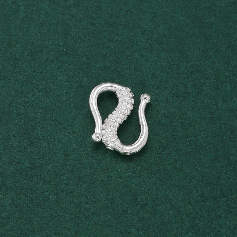 S925 srebro – S-oblika spojka za nakit, konektor u obliku figure-eight za ručno izrađene narukvice i ogrlice, srebrno