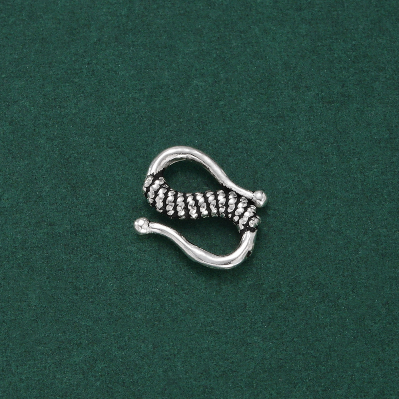 S925 srebro – S-oblika spojka za nakit, konektor u obliku figure-eight za ručno izrađene narukvice i ogrlice, srebrno