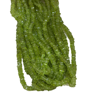 Prirodne peridot koralici, nepravilnog oblika s rupicama, za DIY nakit, 6 mm