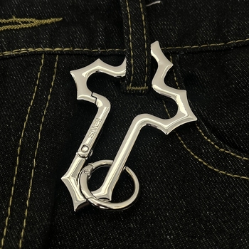 Krizni privjesak za ključeve od cinkovog legura, šuplji ukras, originalni dizajn