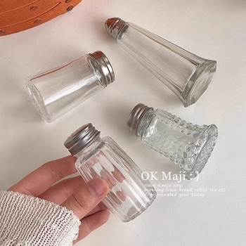 Mini staklena posuda za začine, s čvrstim zatvaranjem, otporna na vlagu, kuhinja, mala veličina
