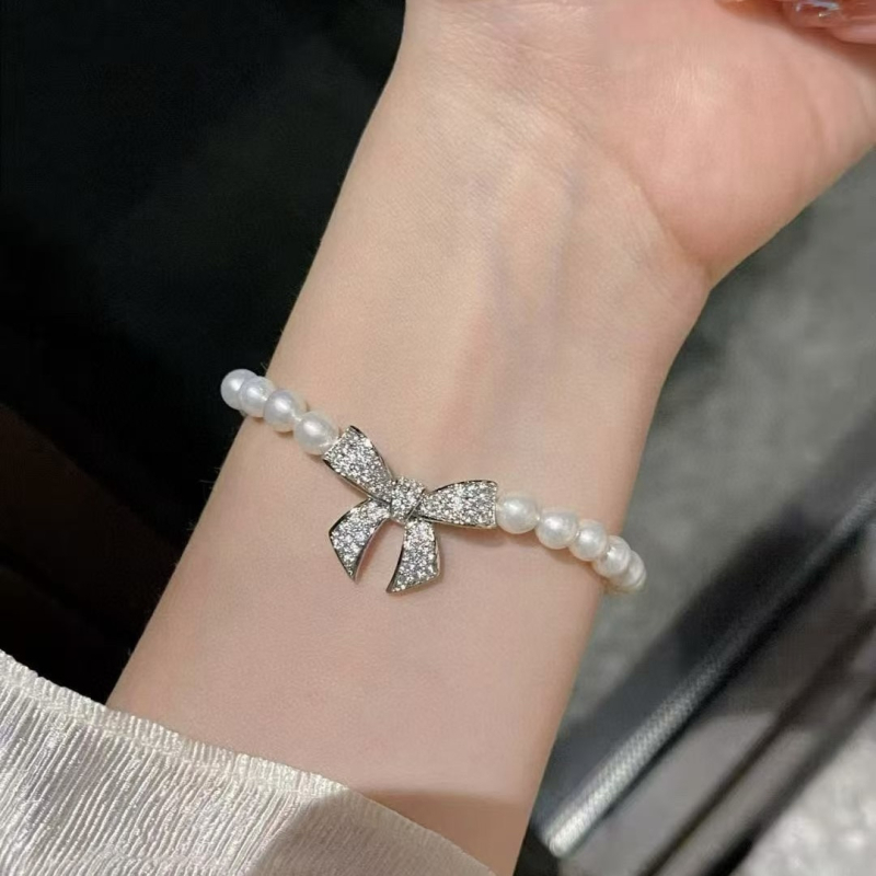 Spajajući element u obliku mašne, dvostruka rupa, 14K pozlaćen, mikro ugravirani cirkon, za DIY narukvicu i ogrlicu s perlama