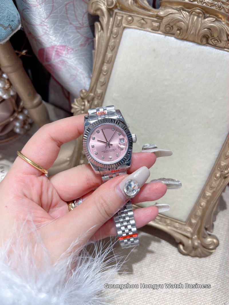 Danny Road ružové dámske hodinky, z nerezovej ocele, mechanické, automatické