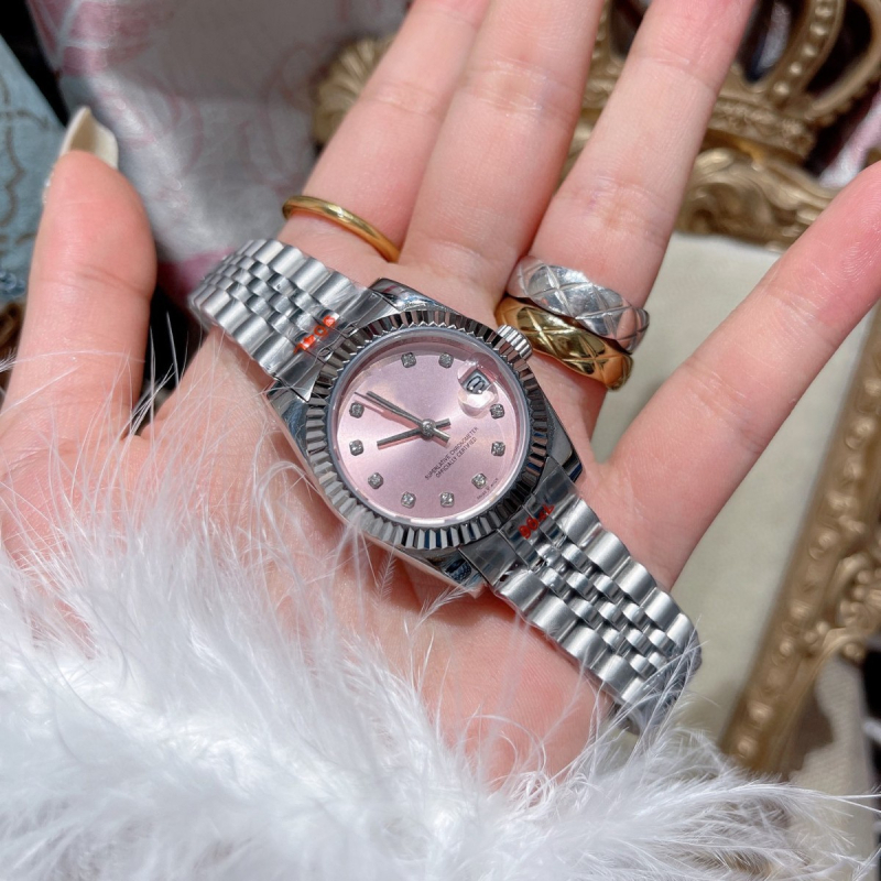 Danny Road ružové dámske hodinky, z nerezovej ocele, mechanické, automatické