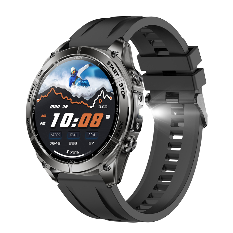 KM101 Pametni sat s offline kartama, GPS-om, lokalnom glazbom i snimanjem, AMOLED zaslon, Bluetooth pozivi, sportski sat