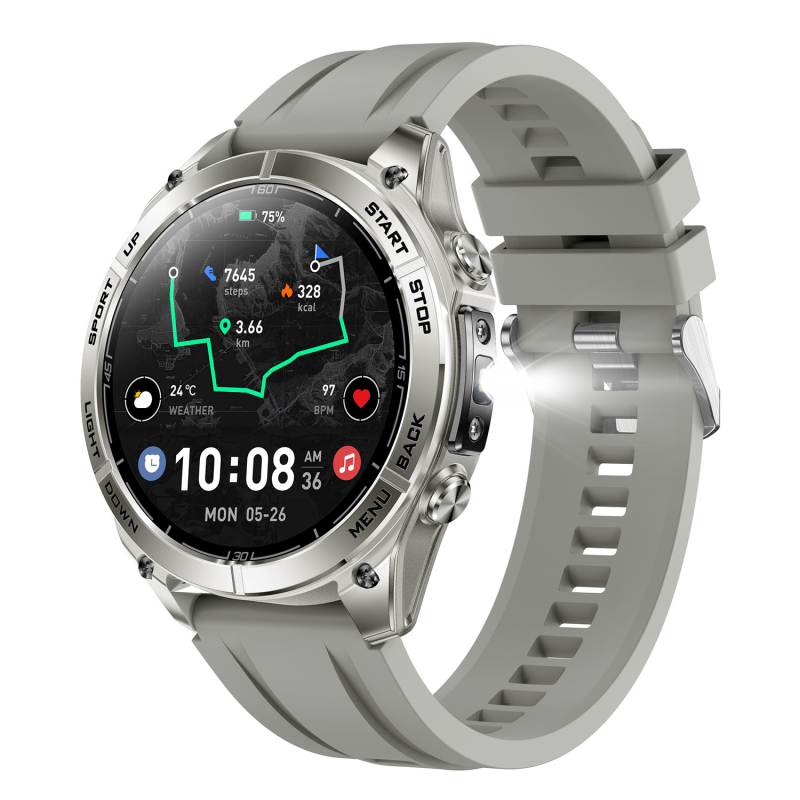 KM101 Pametni sat s offline kartama, GPS-om, lokalnom glazbom i snimanjem, AMOLED zaslon, Bluetooth pozivi, sportski sat