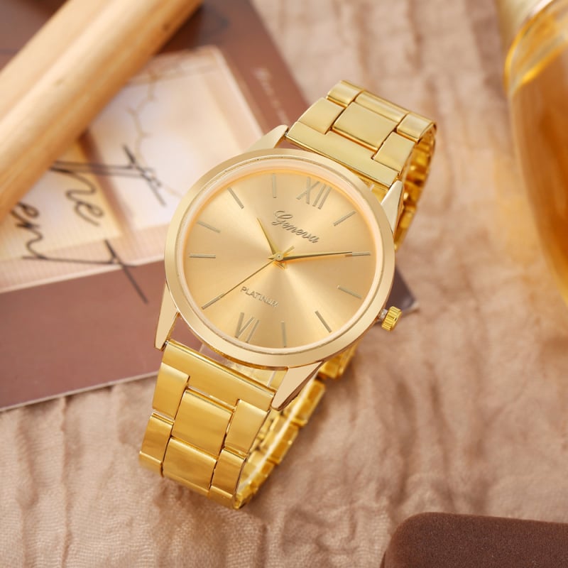 Muški kvarcni sat s rimskim brojevima, čelična narukvica, poslovni stil