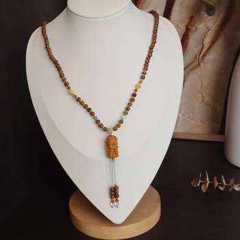 Premium prirodni Hetian jade Buddha privjesak za ogrlicu s agarwoodom i kineskim dizajnom
