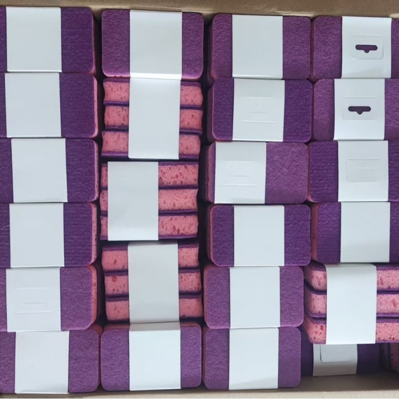 Yike 3-dijelni paket debelih dvostrukih kuhinjskih spužvi za čišćenje s grubom površinom