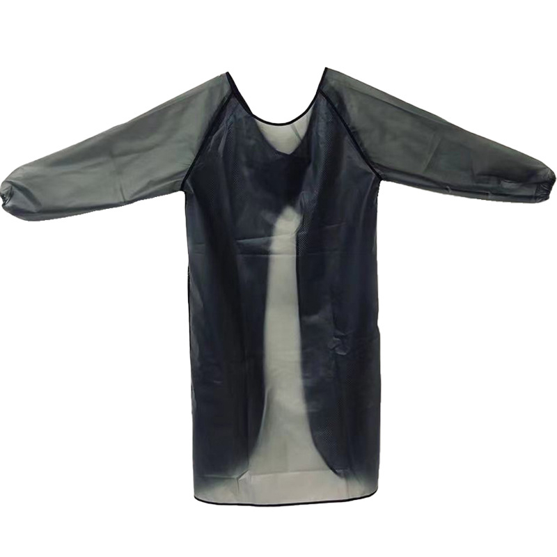 Odrasla pregača s dugim rukavima, vodootporna i otporna na ulje, TPU materijal, korejski stil, mogućnost tiskanja logotipa