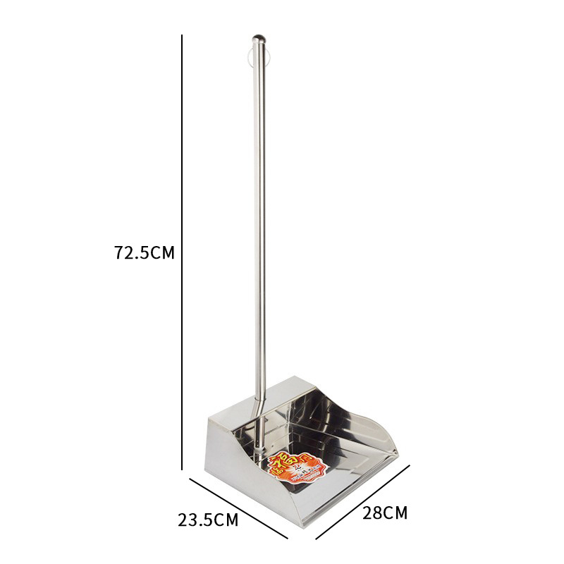 Set lopatice za otpad od nehrđajućeg čelika i metle, veliki format