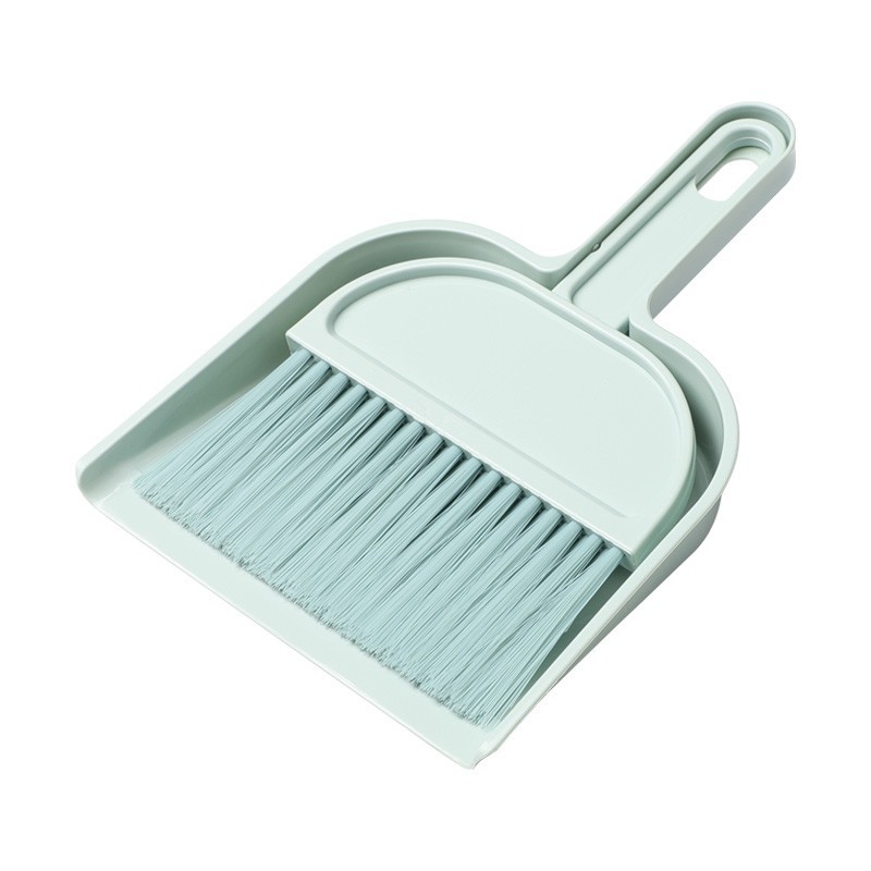 Mini metla i lopatica za kućnu upotrebu, plastična, s mekanim dlačicama
