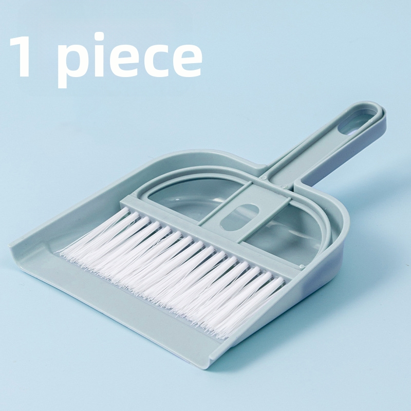 Mini metla i lopatica za kućnu upotrebu, plastična, s mekanim dlačicama