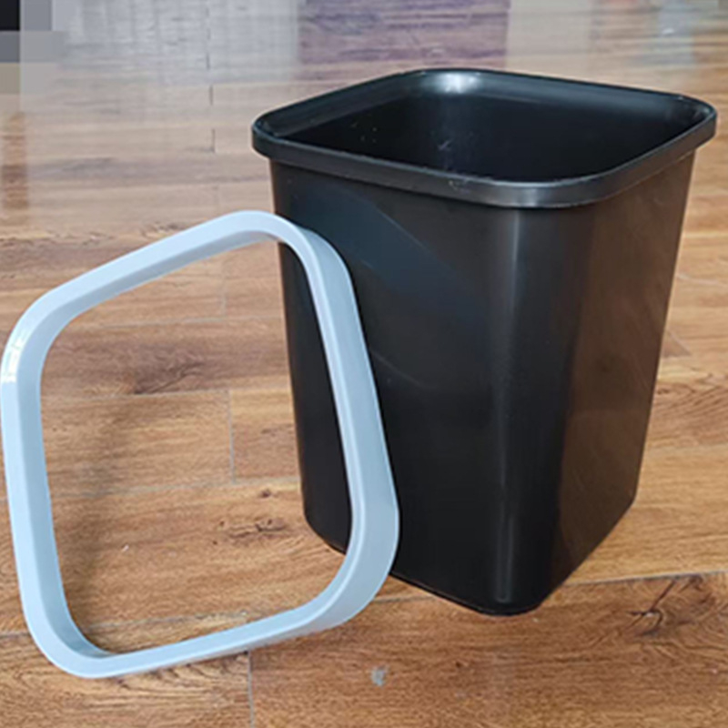Plastični koš za smeće s poklopcem, kvadratni oblik, 12 L, za dom: dnevni boravak, kupaonica i kuhinja.