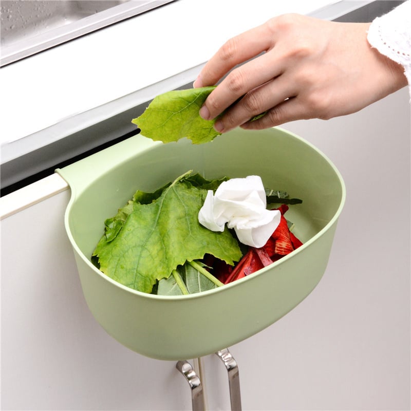 T Kitchen Visi veliki koš za otpad za vrata ormarića, bez poklopca, plastični ovalni koš za kućnu upotrebu