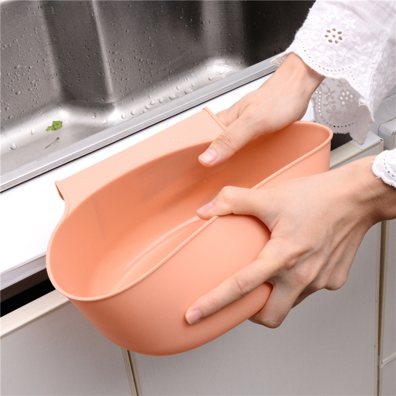 T Kitchen Visi veliki koš za otpad za vrata ormarića, bez poklopca, plastični ovalni koš za kućnu upotrebu