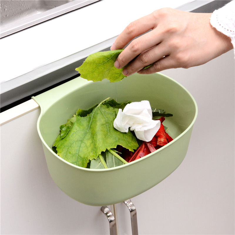 T Kitchen Visi veliki koš za otpad za vrata ormarića, bez poklopca, plastični ovalni koš za kućnu upotrebu