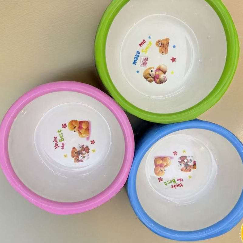Debela i povećana plastična zdjela za pranje povrća, lica, djeteta, skladištenje, pranje rublja i pranje stopala; mogućnost ispisa