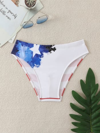 Muške kupaće gaće s patchworkom, europsko-američki stil za plažu, niski struk