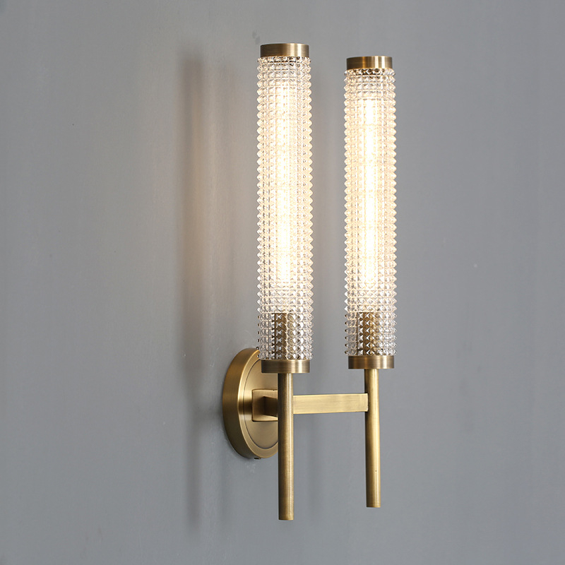 Stenska lampa od bakra s mermernim sjenilom, skandinavski minimalistički stil, luksuzan dizajn za dnevni boravak ili spavaću sobu
