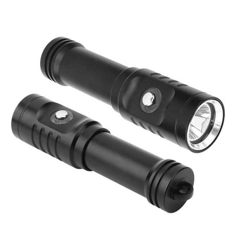 Nova mini amfibijska L2 ronilačka LED svjetiljka s gumbnim prekidačem, baterija 18650 litij-ionska, aluminijska legura