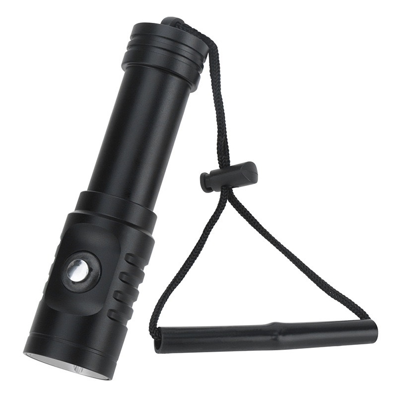 Nova mini amfibijska L2 ronilačka LED svjetiljka s gumbnim prekidačem, baterija 18650 litij-ionska, aluminijska legura