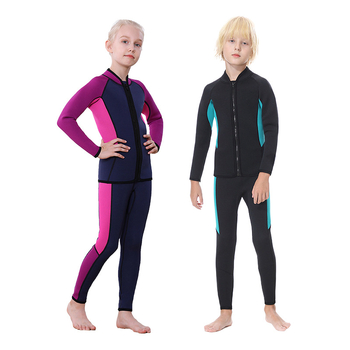 3 mm dječji neopren dvodijelni kombinezon, topao i UV zaštita, dugi rukavi, pogodan za surfanje i snorkeling
