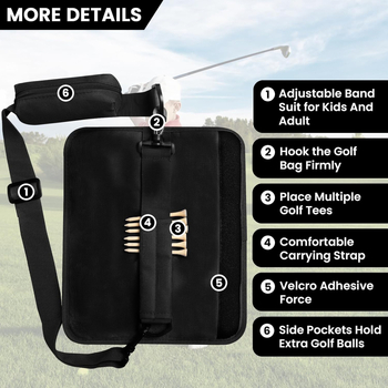 Mini prijenosna višenamjenska torba za golf palice s naramenicom