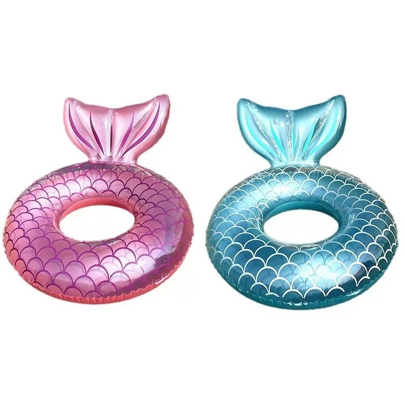 Nafukljivi plivački prsten - sirena za odrasle, debeli PVC, vodeni sportovi